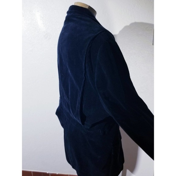Vintage POLO Ralph Lauren Blue Corduroy Shooting Hunting Coat Jacket XXL 48L rrl - Picture 7 of 10